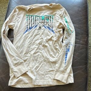 Hurley cream colored long sleeve worn once